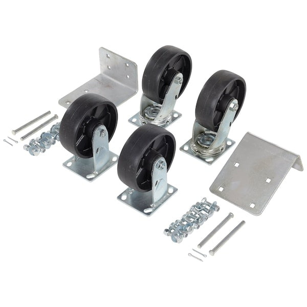 Vestil H-CK4-GFN6-2 H-Style -100 & -150 Hopper Glass-Filled Caster 4 Piece 4800 lb 6 x 2, PK4