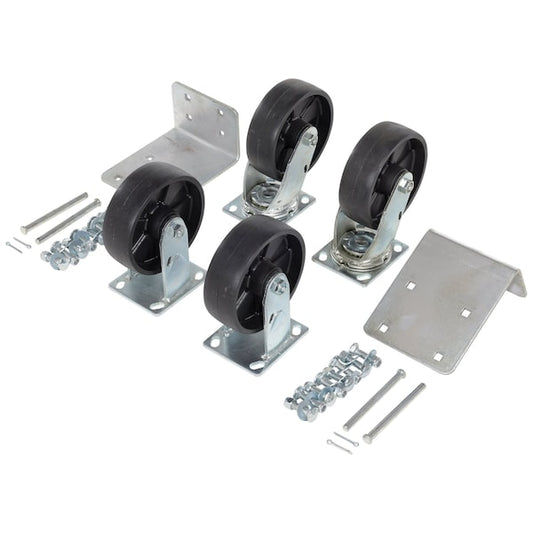 Vestil H-CK4-GFN6-2 H-Style -100 & -150 Hopper Glass-Filled Caster 4 Piece 4800 lb 6 x 2, PK4
