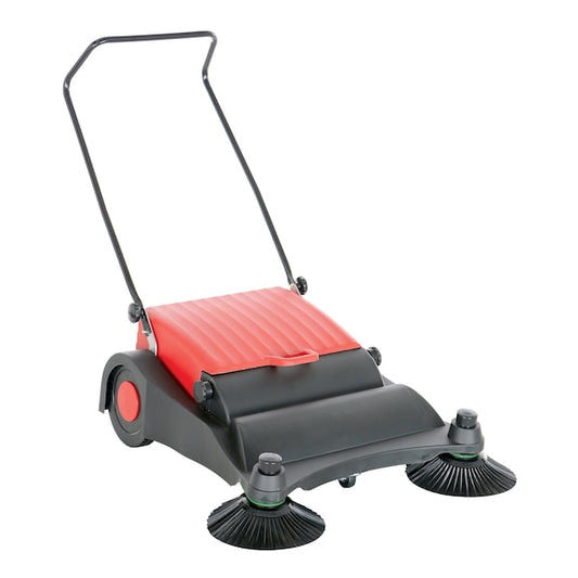 Vestil JAN-LG Manual Brush Sweeper, Large Belt Driven