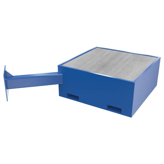 Vestil JIB-CBX-18-BC Addl Offset Steel Base, 18", Concrete