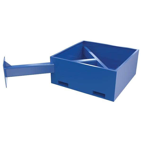 Vestil JIB-CBX-18-B Additional Offset Steel Base, 18", Empty