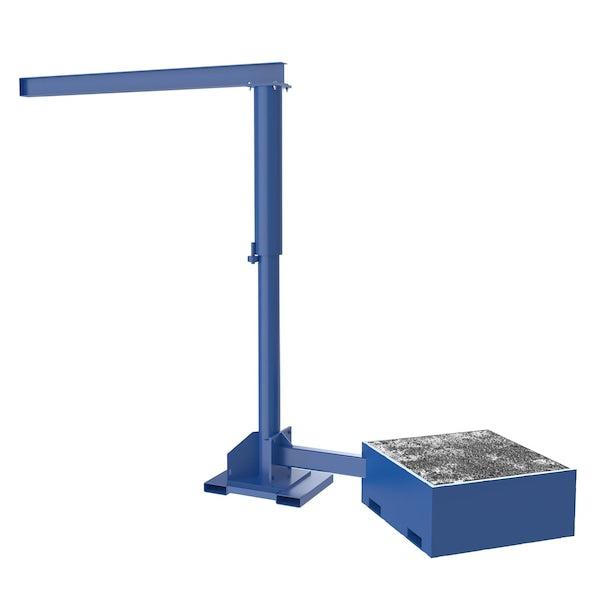 Vestil JIB-CBX-50-8-10-BC Portable Offset Jib Crane, 8 ft., 500 lb.