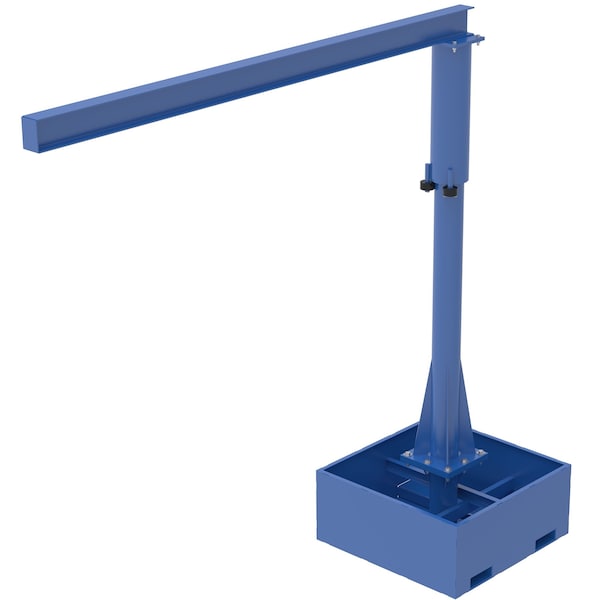 Vestil JIB-CB-25-10-10 Portable Jib Crane - Fork Tube Base