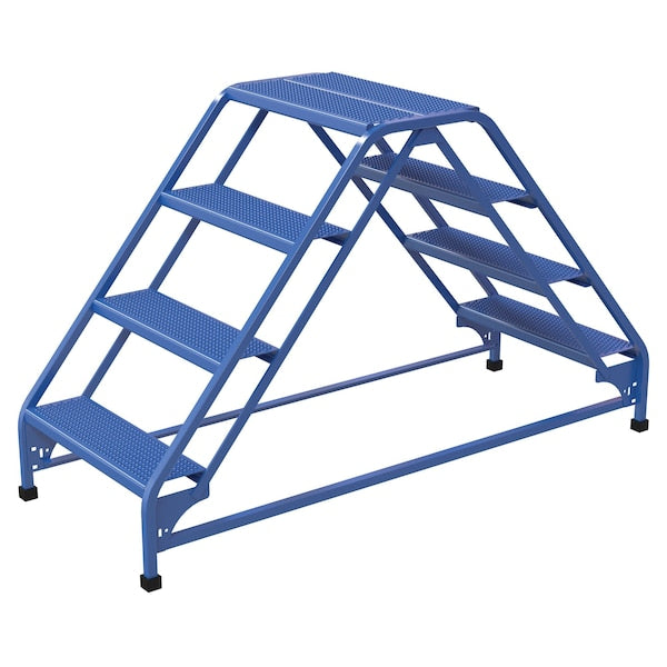 Vestil LAD-DD-26-4-P 3.33 ft Perforated Steel Stepladder