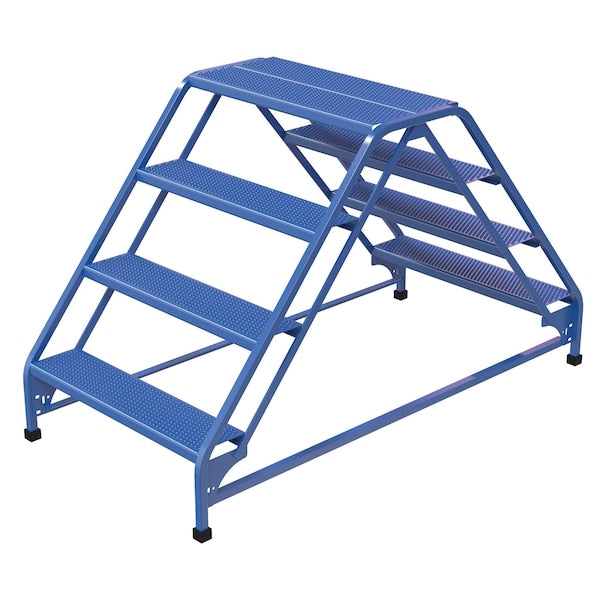 Vestil LAD-DD-32-4-P 3.33 ft Perforated Steel Stepladder
