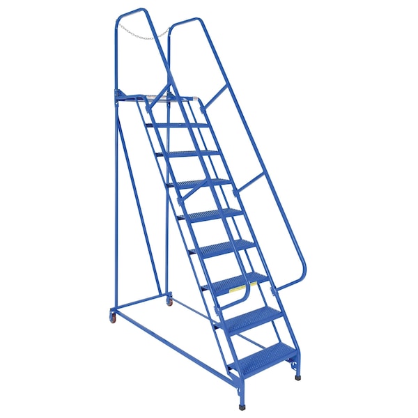 Vestil LAD-MM-9-P 120 H Steel Maintenance Ladder, 9 Steps