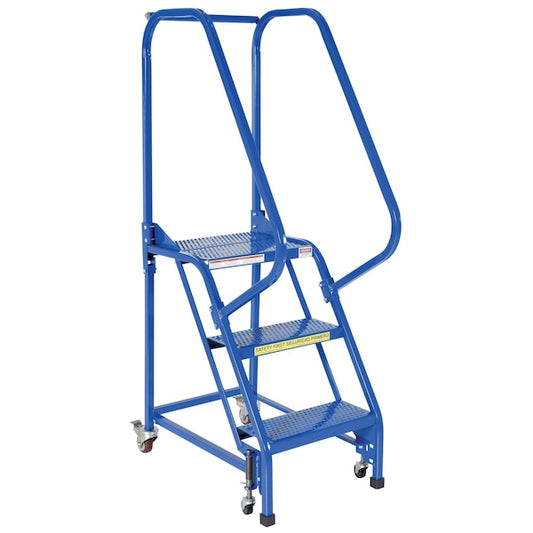 Vestil LAD-PW-18-3-P 60 H Steel PW Ladder, Perforated, 3 Step, 3 in Steps