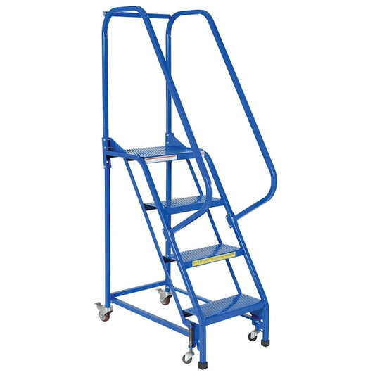 Vestil LAD-PW-18-4-P 70 H Steel PW Ladder, Perforated, 4 Step, 4 Steps