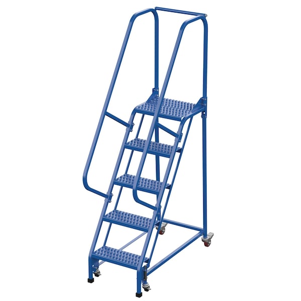 Vestil LAD-PW-18-5-G 80 H Steel PW Ladder, Grip Strut, 5 Step, 5 Steps