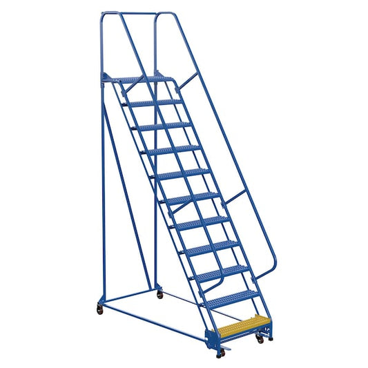 Vestil LAD-PW-26-12-G 156 H Steel PW Ladder, Grip Strut, 12 Step, 12 Steps