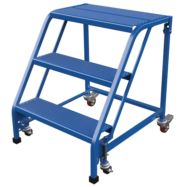 Vestil LAD-PW-26-3-P-NHR 30 H Steel PW Ladder, Perforated, 3 Step, No Rail, 3 in Steps