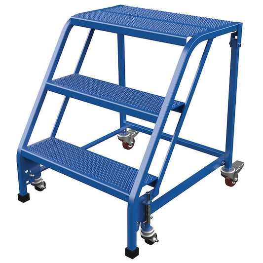 Vestil LAD-PW-26-3-P-NHR 30 H Steel PW Ladder, Perforated, 3 Step, No Rail, 3 in Steps