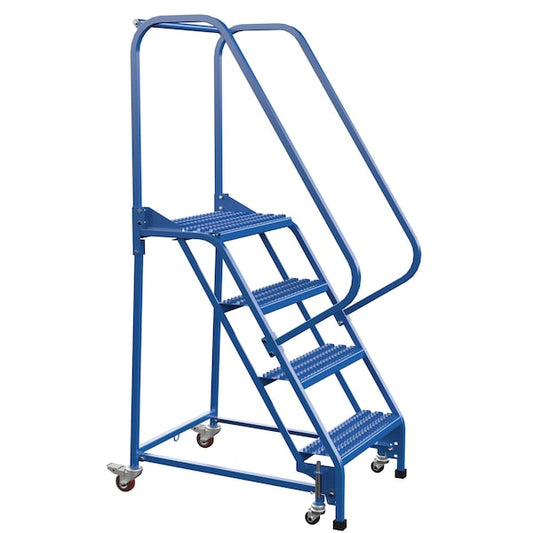 Vestil LAD-PW-26-4-G 70 H Steel PW Ladder, Grip Strut, 4 Step, 4 Steps