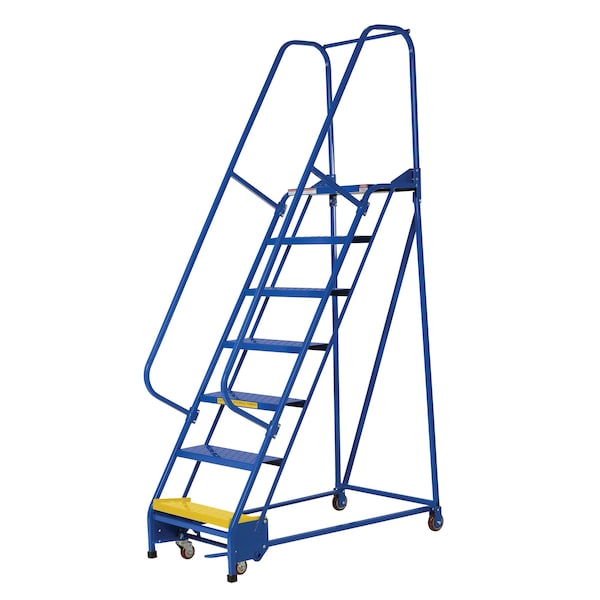 Vestil LAD-PW-26-7-P 100 H Steel PW Ladder, Perforated, 7 Step, 7 in Steps