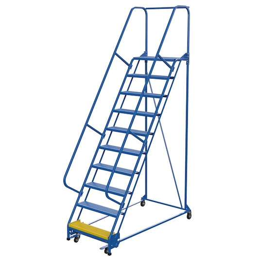 Vestil LAD-PW-32-10-P 130 H Steel PW Ladder, Perforated, 10 Step, 10 Steps