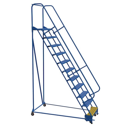 Vestil LAD-PW-32-11-G 140 H Steel PW Ladder, Grip Strut, 11 Step, 11 Steps