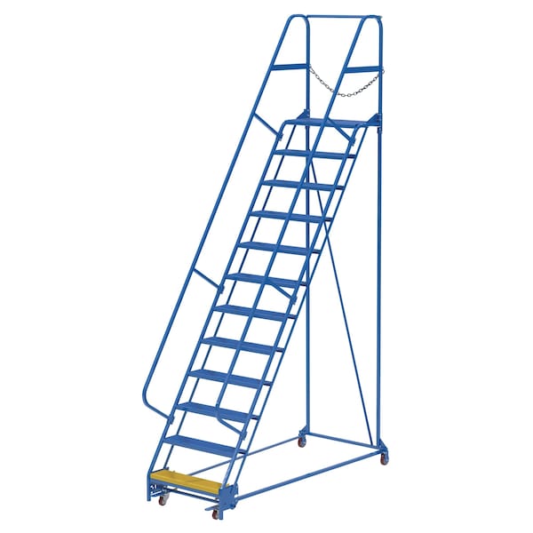 Vestil LAD-PW-32-12-P 156 H Steel PW Ladder, Perforated, 12 Step, 12 Steps