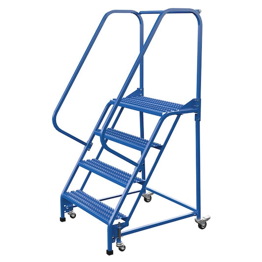 Vestil LAD-PW-32-4-G 70 H Steel PW Ladder, Grip Strut, 4 Step, 4 Steps