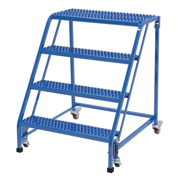 Vestil LAD-PW-32-4-G-NHR 40 H Steel PW Ladder, Grip Strut, 4 Step, No Rail, 4 Steps