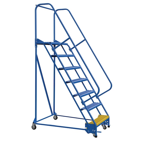 Vestil LAD-PW-32-7-G 100 H Steel PW Ladder, Grip Strut, 7 Step, 7 in Steps