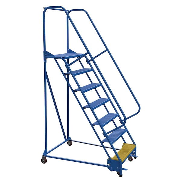 Vestil LAD-PW-32-7-P 100 H Steel PW Ladder, Perforated, 7 Step, 7 in Steps