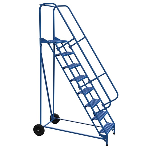 Vestil LAD-RAF-8-24-G 110 H Steel Roll A Fold Ladder, 58 deg., Grip, 8 Step, 8 Steps