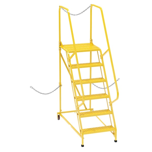 Vestil LAD-STAL-6-G-YL 90 H Steel 6 Steps