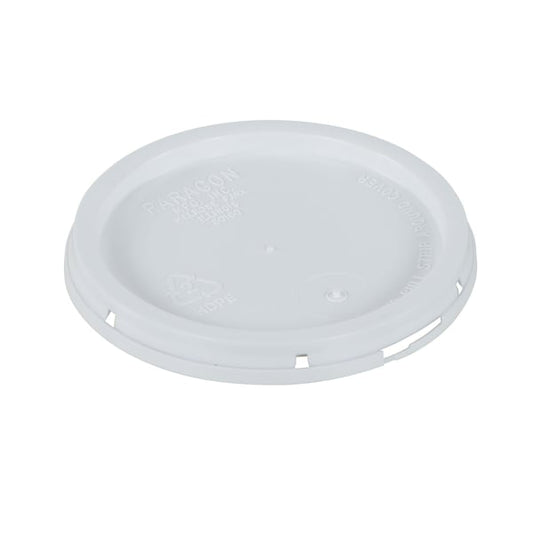 Vestil LID-1-PWT 1 Gal Tear Tab Lid, White