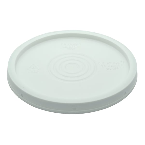 Vestil LID-54-PW White High Density Polyethylene (HDPE) Standard Lid, 12.5 in L, 12.5 in W, 1.5 H