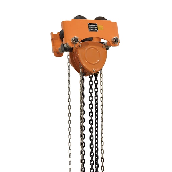 Vestil LOW-4G Low Headroom Chain Hoist Trolley Gear, 4K