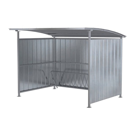 Vestil MDS-96-BK-HDG GALVANIZED MULTI-DUTY BICYCLE SHELTER 120 IN