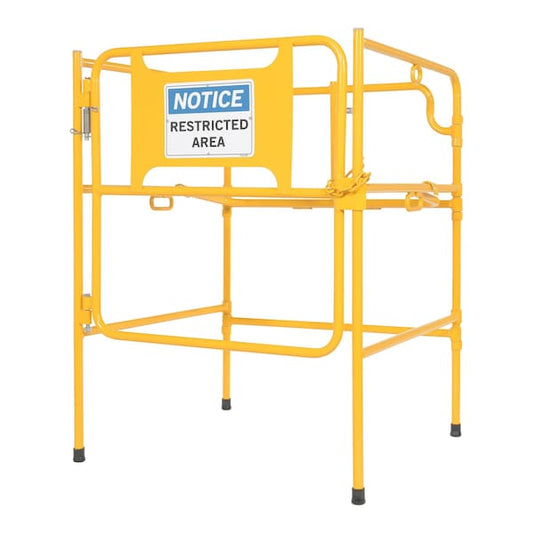 Vestil MHGR-32-SI-N-02 MAN HOLE GUARD RAIL UP TO 32" WITH SIGN