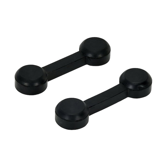 Vestil MRBR-CON Wire Connector, 1.4375 H, 10.375 L, 2.875 W, Rubber, Black, 1 PR