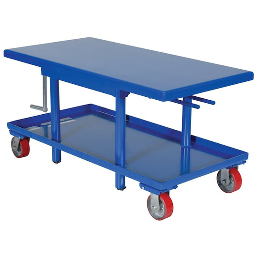 Vestil MT-2448-LP Low Profile Mech Post Table, Load Cap. 2000 lb., Platform Length: 48"