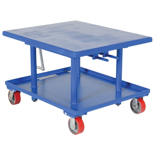 Vestil MT-3036-LP Low Profile Mech Post Table, Load Cap. 2000 lb., Platform Length: 36"