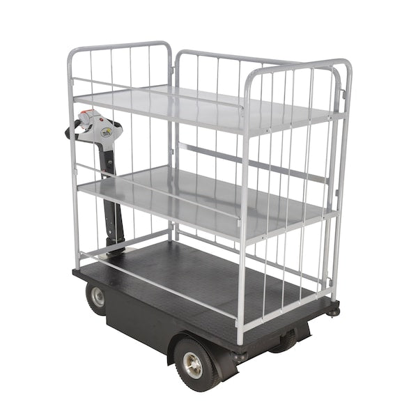 Vestil NE-CART-4 Traction Drive Cart 2 Shelfs 33 in & 49 3/4 in 750 lb 24 3/4 x 46