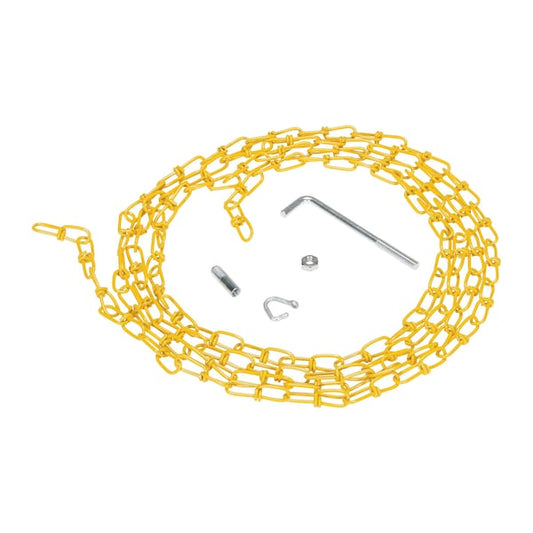 Vestil OH-15-YEL Double Loop Coil Chain Hanger, 15 ft., Yel