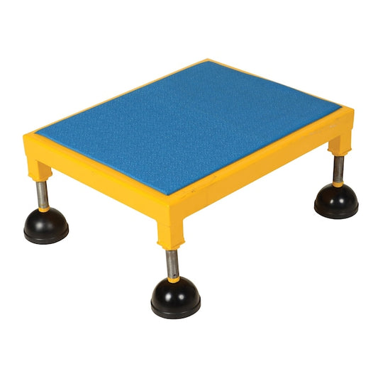 Vestil PAHT-L-1924 Portable Adj.Stand, 19x24, Low Ergo Deck, 8.75 Overall Height, Steel, Yellow