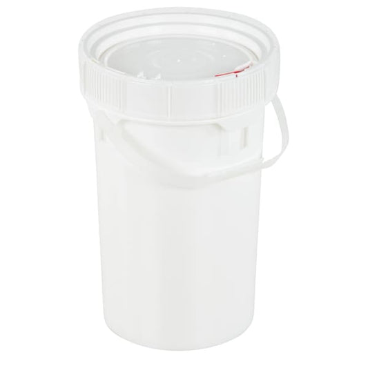 Vestil PAIL-SCR-65-W 2 Gal Trash Can Lid, White, Polyethylene, 10.2 / 11.25 W/Dia
