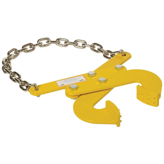 Vestil PAL-LP Steel Low Profile Double Scissor Pallet Puller, 2" x 16-3/4". x 13-3/4", 5000 lb Capacity, Yellow