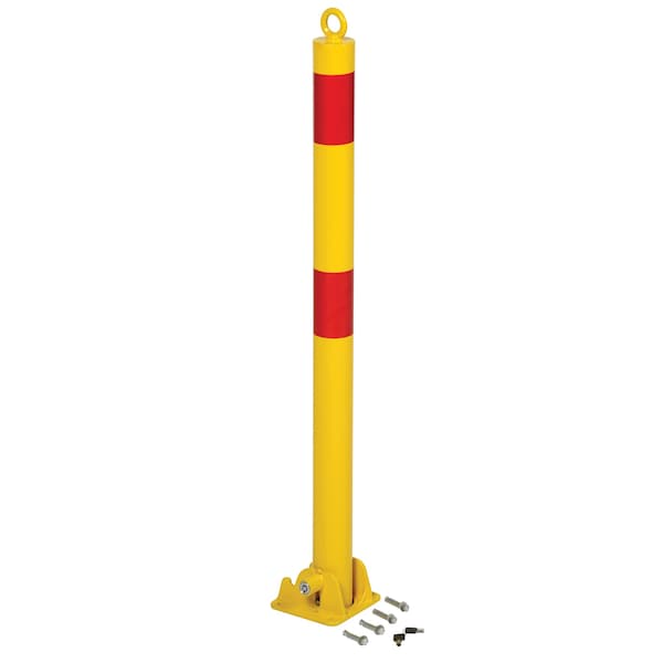 Vestil PARK-P-60-FD Fold-Down Bollard, 2 1/2" dia.