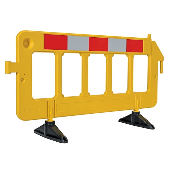 Vestil PBAR-72-Y Plastic Barrier, 23 x 79 x 40, Yellow