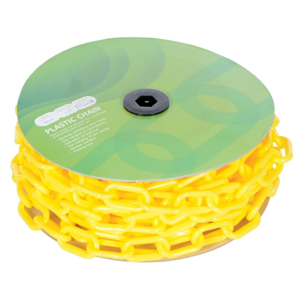 Vestil PCB-Y-CN YELLOW PLASTIC CHAIN BARRICADE 590 IN