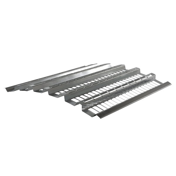 Vestil PCH-108 Open-Area Pallet Rack Decking 38.5"W x 108"L Gray Galvanized Steel