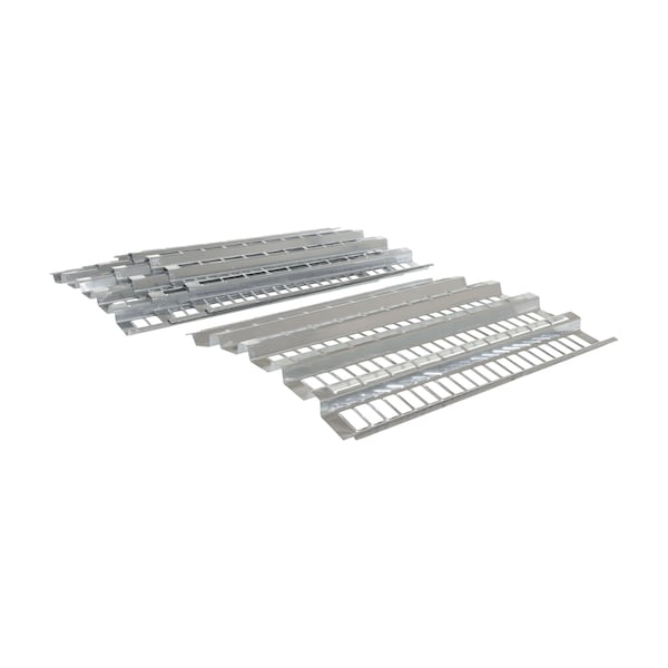 Vestil PCH-120 Open-Area Pallet Rack Decking 38.5"W x 120"L Gray Galvanized Steel