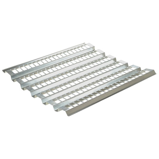 Vestil PCH-96 Open-Area Pallet Rack Decking 38.5"W x 96"L Gray Galvanized Steel