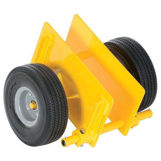 Vestil PLDL-ADJ-10FF Yellow Adjustable Panel Dolly 500 lb Capacity Foam-Filled Casters