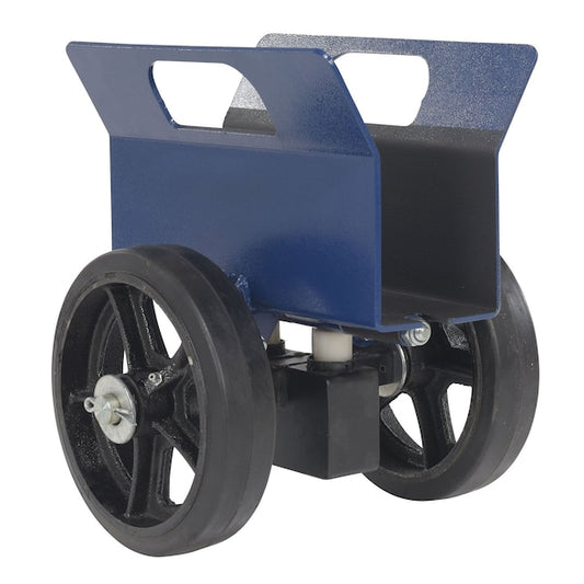 Vestil PLDL-HD-4-8MR Blue Heavy Duty Adjustable Panel Dolly 1200 lb Capacity Mold-on-Rubber