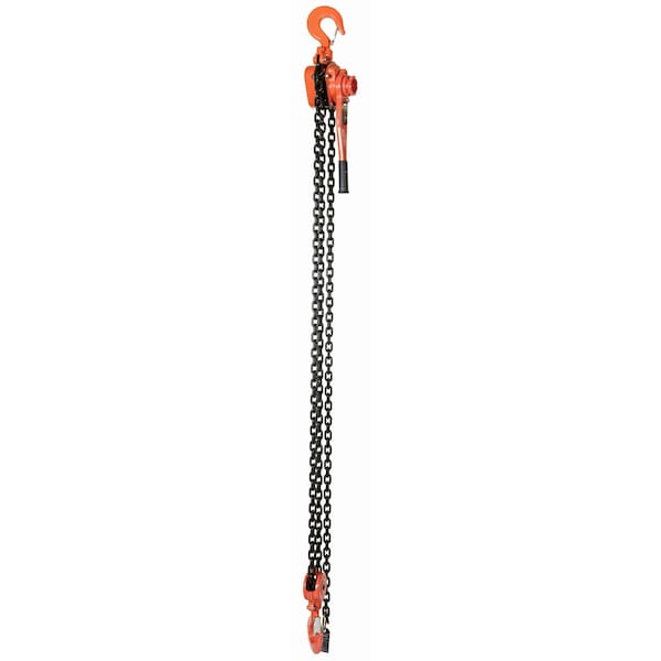 Vestil PLH-120-10 Professional Lever Hoist, 10 ft. Lift, 12K, 12000 lbs Load Capacity, 10 ft Hoist Lift, Hook
