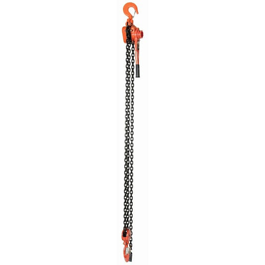 Vestil PLH-120-10 Professional Lever Hoist, 10 ft. Lift, 12K, 12000 lbs Load Capacity, 10 ft Hoist Lift, Hook
